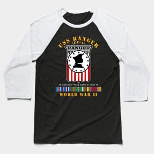 USS Ranger (CV-4) w EUR ARR SVC WWII Baseball T-Shirt